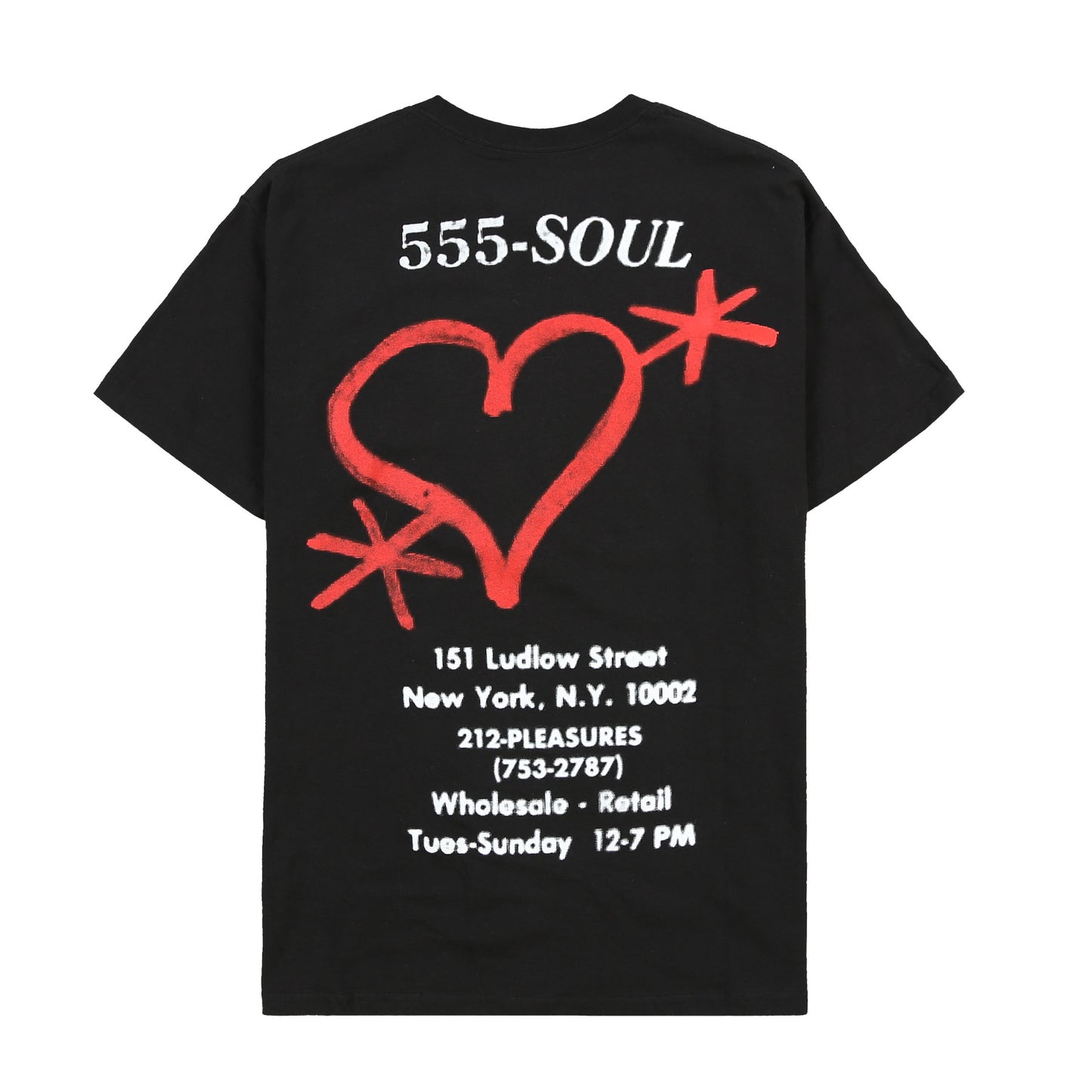 555 SOUL x Pleasures - Biz Card Tshirt-P23555007__BLK